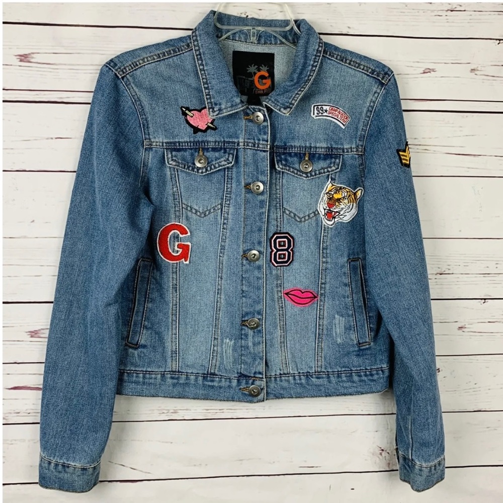 Guess Juniors Size Large Denim Jacket